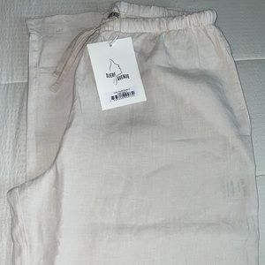 Djerf Avenue Linen pants cream